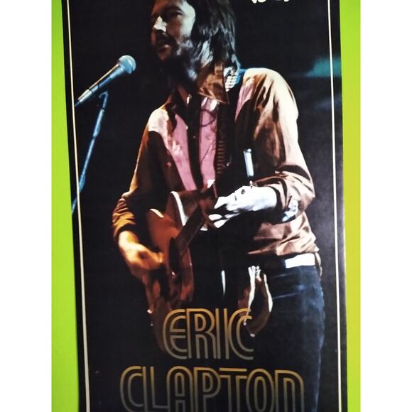 ERIC CLAPTON Vintage Rock Music Legend Poster 50 Years Old The Rocking 1970's - Picture 4 of 5